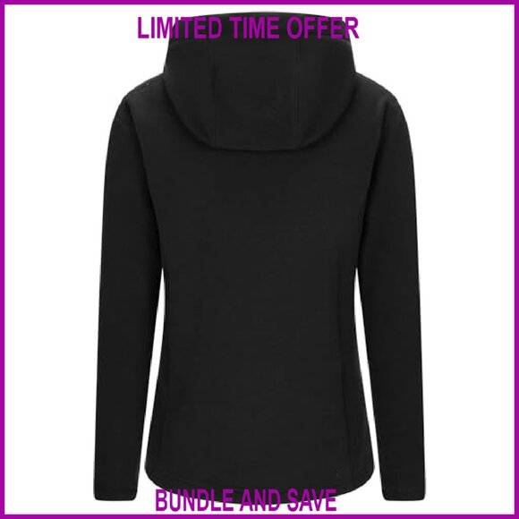 Women's Full Zip Hooded Fleece Jacket with 6 Pockets, Warm Soft Polar Fleece - Picture 4 of 7